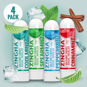 ZNGHA Bold Mint inhalador sencillo 1 ml con aromas CinnaMint CoolMnt PepperMint y SpearMint
