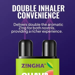 Z!NGHA® Serie Frutal | Inhalador Nasal Doble Personalizable 1 a 4 Piezas