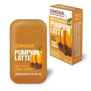 Z!NGHA® Serie Pumpkin de Temporada | Inhalador Nasal Doble Personalizable 1 a 4 Piezas