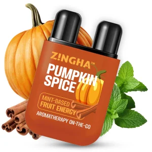 Z!NGHA® Serie Pumpkin de Temporada | Inhalador Nasal Doble Personalizable 1 a 4 Piezas