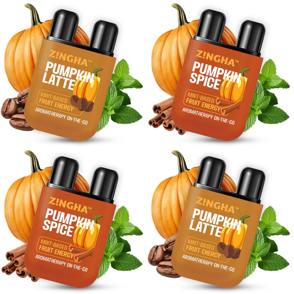 inhalador nasal aromatico ZINGHA Serie Pumpkin de Temporada Pumpkin Latte Pumpkin Spice