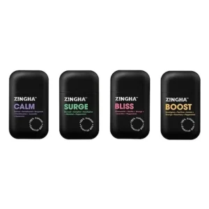inhalador nasal aromatico ZINGHA Serie Esencias BLISS BOOST CALM SURGE