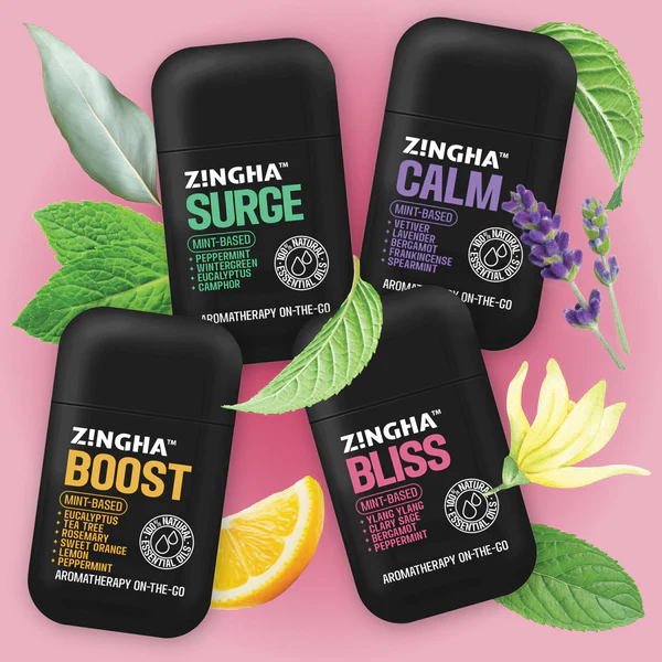 inhalador nasal aromatico ZINGHA Serie Esencias BLISS BOOST CALM SURGE
