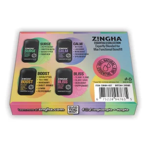 Z!NGHA® Serie Esencias | Inhalador Nasal Doble Personalizable 1 a 4 Piezas